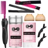 Electric Hot Comb Set for Natural Black Hair Wigs Pressing Comb Straightener Heating Comb Curling Iron Styling Tools Wax Stick 1