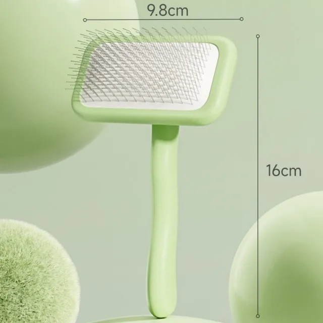 Dog Brush Pet Hair Remover Massage Cat Brush Stainless Steel Combs for Dog Hair Cleaning Comfortable Handle Brushes Pet Grooming 5