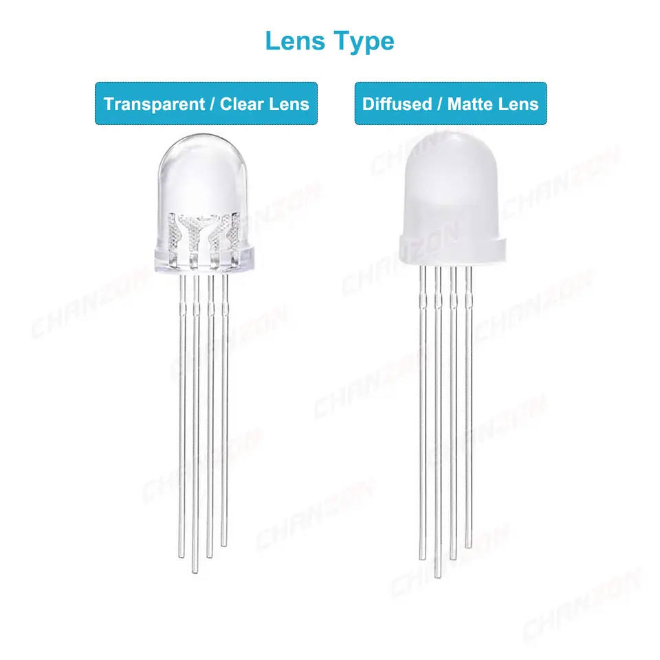 5mm 8mm 10mm Led Diode RGB Light Emitting 4 Pin Common Anode Cathode Tricolor Multicolor Clear Diffused DIY PCB Lamp Bulb image 3