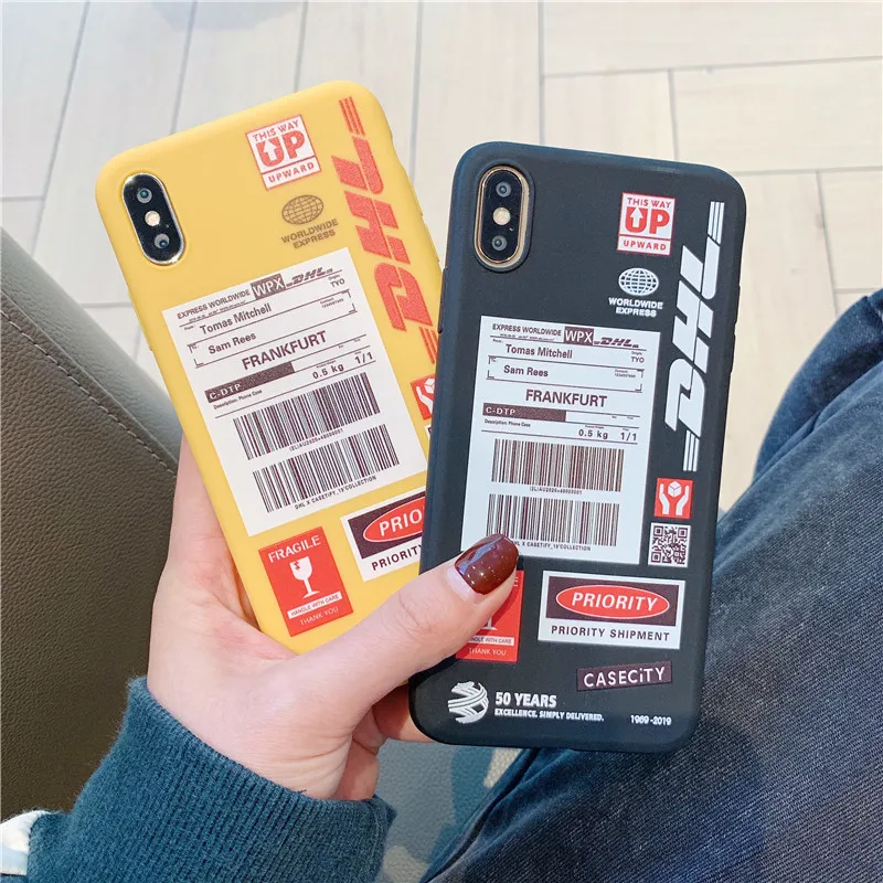 Прозрачный силиконовый чехол для телефона из ТПУ с ярлыком DHL Samsung G530 A7 2018 A50 A30 A10 A01