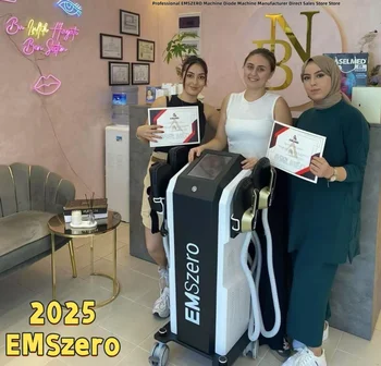 EMSZERO Macchine RF HI-EMT 6500W Professionale Sculpt 5 Maniglie Cintura Pelvica EMS Stimolazione Elettromagnetica Dimagrante 1