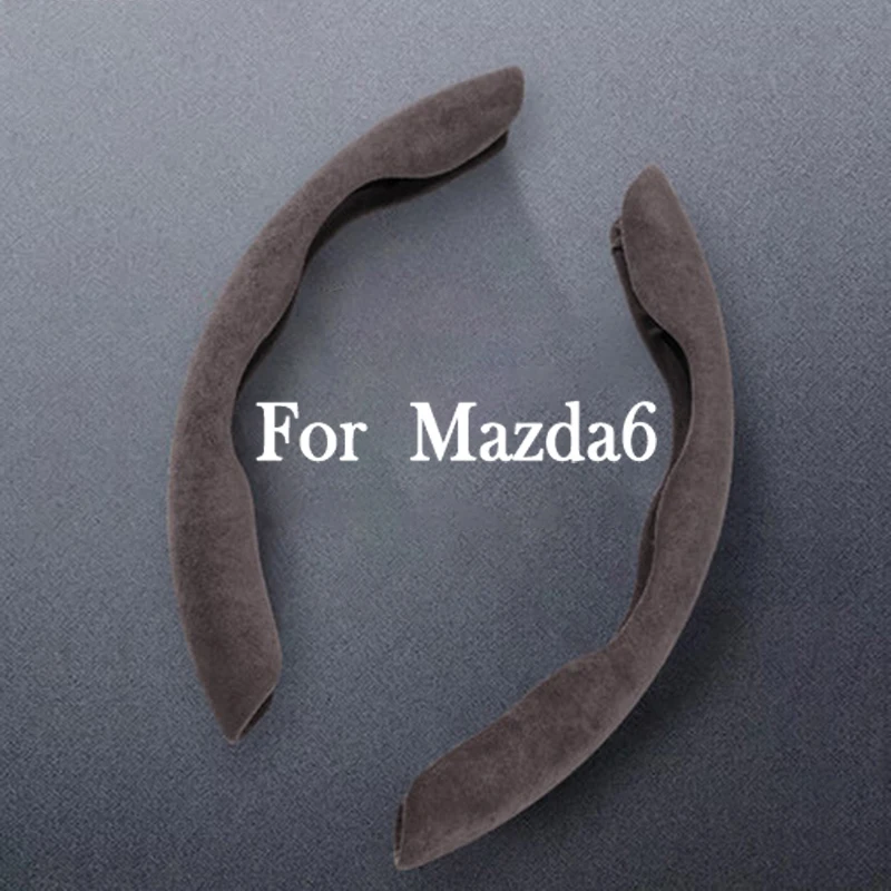 

For Mazda6 Car Styling Genuine suede Steering Wheel Covers suede Accessories