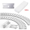 100pcs Razor Blades Scraper Metal Glass Glue Cleaner Remover Replacement Cutter Blades Carbon Steel Blade Car Tinting Tool ﻿ 1