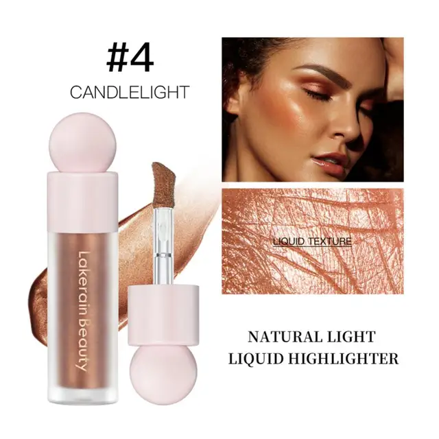 Evidenziatore liquido illuminante illuminante oro argento ombretto Shimmer  Powder Brighten Face Makeup Body Highlighter 7.5ml - AliExpress