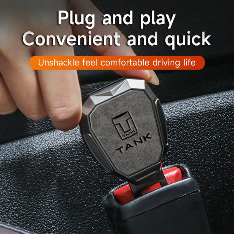 Car Seat Belt Extension Plug Buckle Seatbelt Clip Adjustable Extender For Great Wall GWM Tank 300 City 300 Bord Auto Accessories