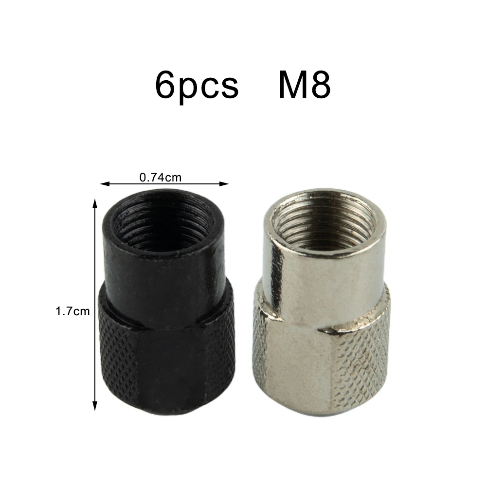 

Durable High Quality Practical Brand New Chuck Nut For Rotary Tools Zinc Alloy 6PCS Electric Grinder Accessories