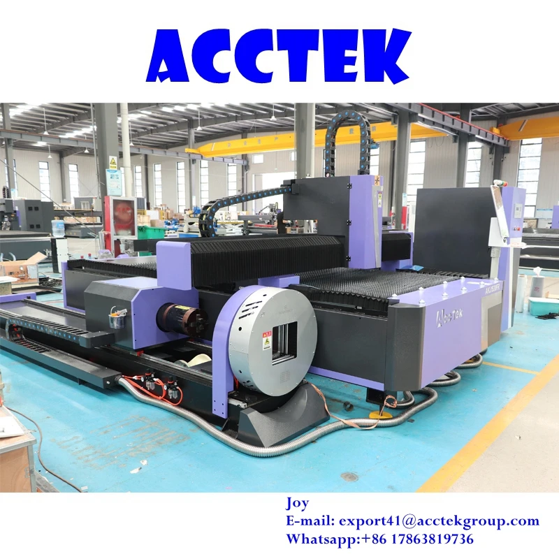 

1500W 2000W 3000W Metal Tube Laser Cutting Machine 4 Axis Fiber Laser Cutting Machine For Metal Sheet And Metal Pipe