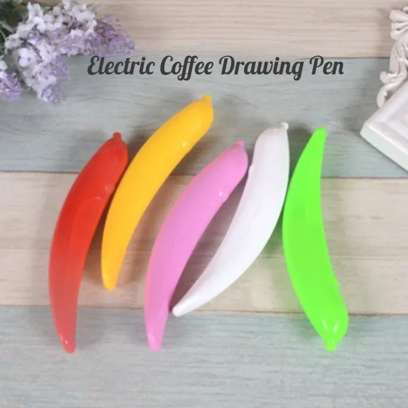 Description Picture 2 of itemElectrical Latte Art Pen for Coffee Cake Creative Cake Decoration Coffee Carving Pen Baking Tools Stencils Cafeteria Accesorios