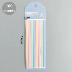 Transparent Sticky Notes for Reading & Annotation - 160 Sheets Self-Adhesive Note Pads (2)