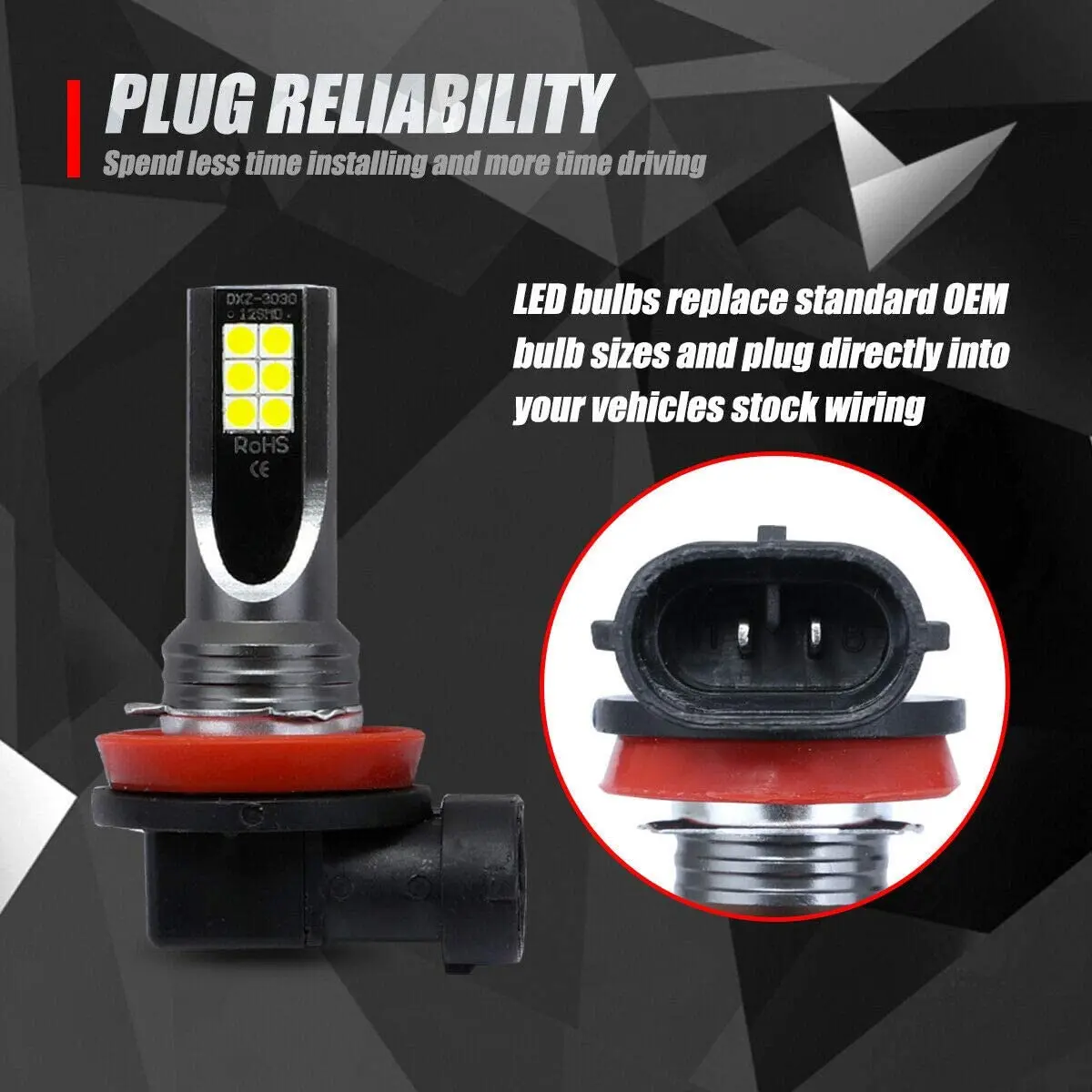 Led Lights Led Bulbs Led Headlights Led Car Lights Led Car Headlights Car Headlamps NLpearl 2pcs H8 H11 LED Bulb 9005 HB3 9006 HB4 H1 H3 H7 Car CSP LED Fog Headlight Bulbs Day Driving Running Light 12V 6000K
