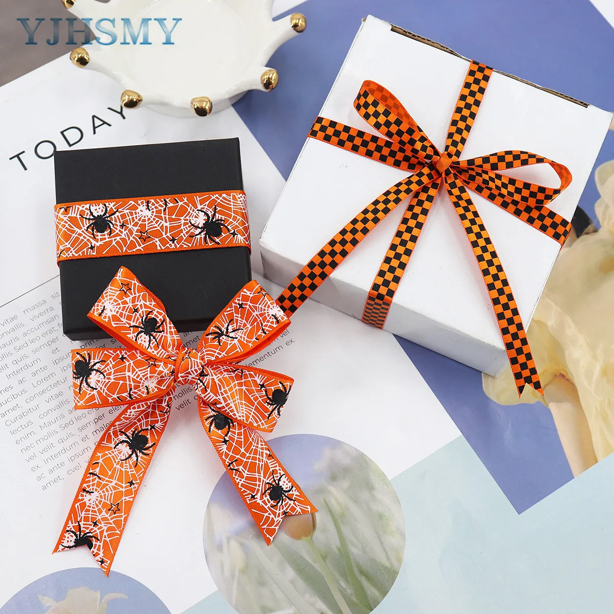  Orange Ribbon for Gift Wrapping Gift Ribbon, Christmas