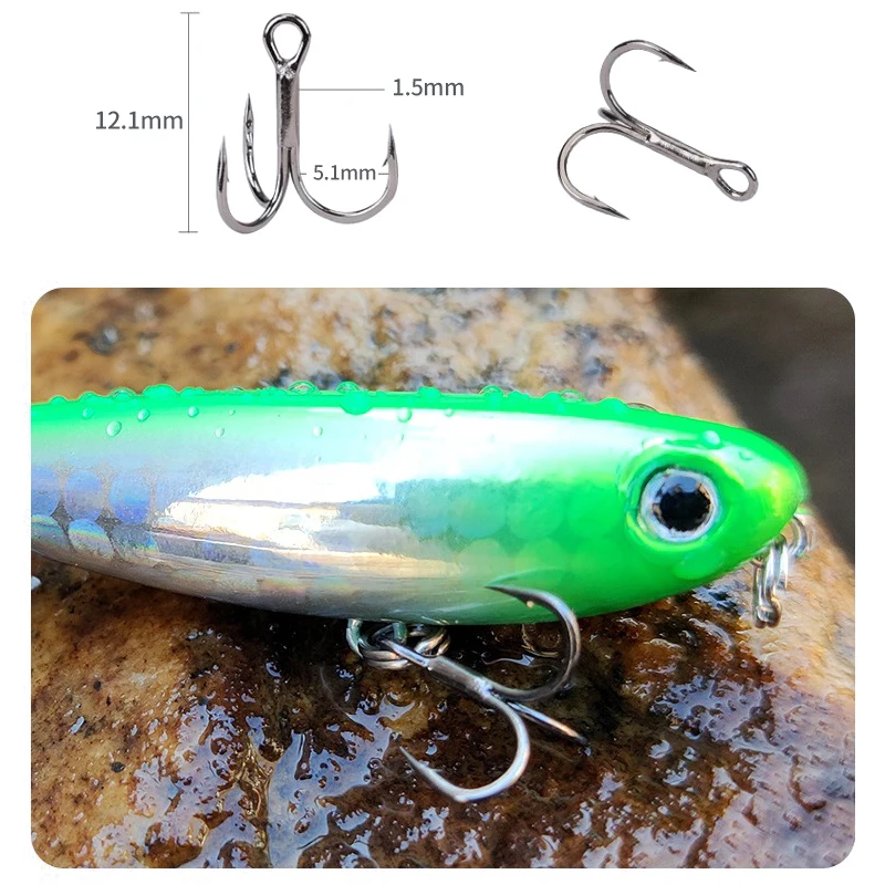 45mm 2.8g Mini Floating Pencil Lures Micro Topwater Fishing Bait Artificial Twitchbait 3D Wobblers Swimbait for Fishing Tackle