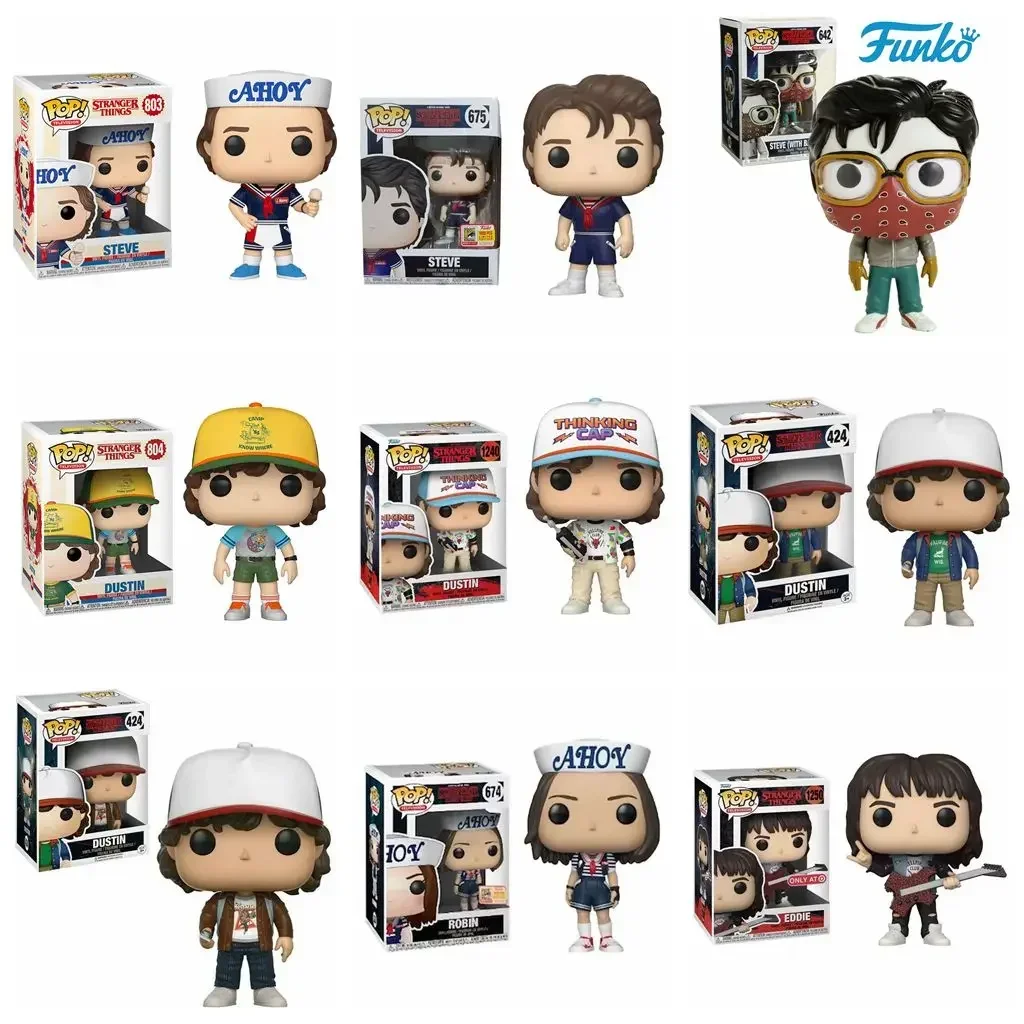 Figura de acción de vinilo coleccionable Funko POP Dustin #804 Dustin #828 424#, modelo de colección, regalo, juguetes para niños