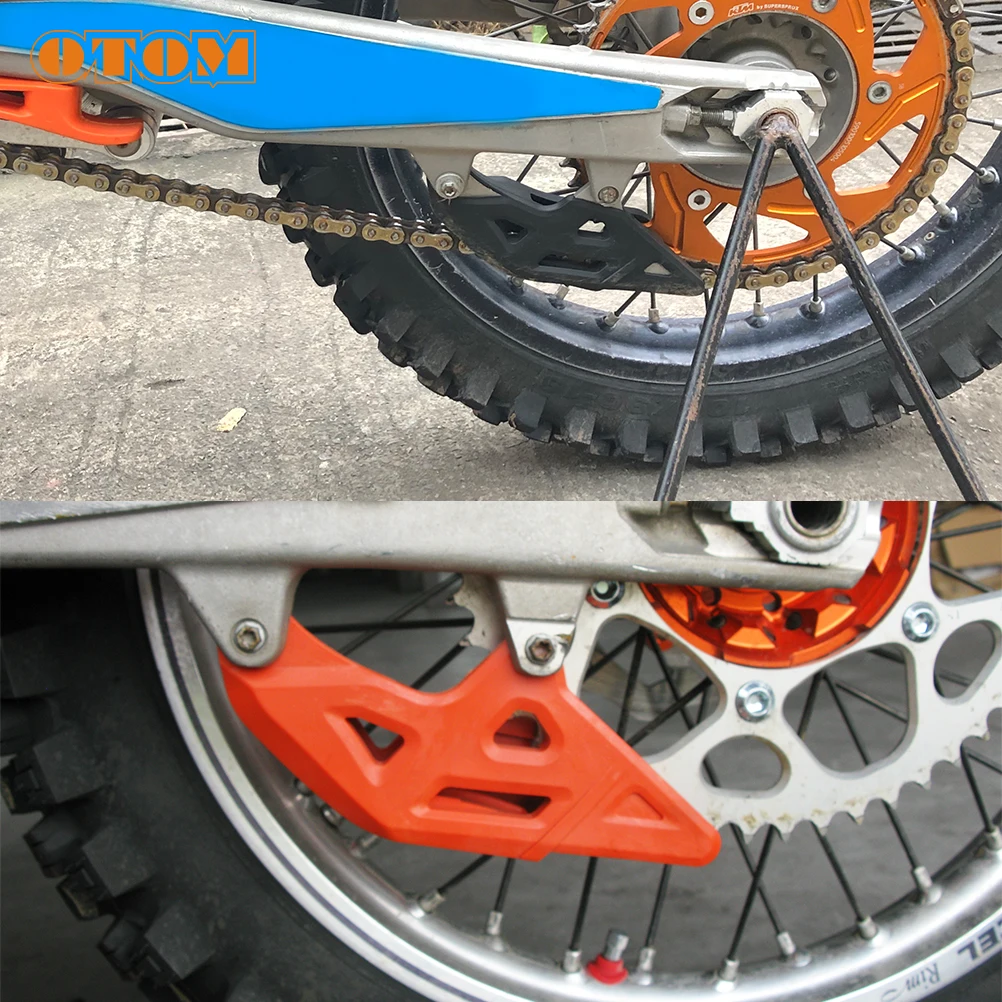 OTOM Motorcycle Plastic Sprocket Chain Guide Guard For KTM SX125 SX250 SXF250 XC150 XC-F250 Dirt Bike Motorcross Accessories motorcycle chain guard