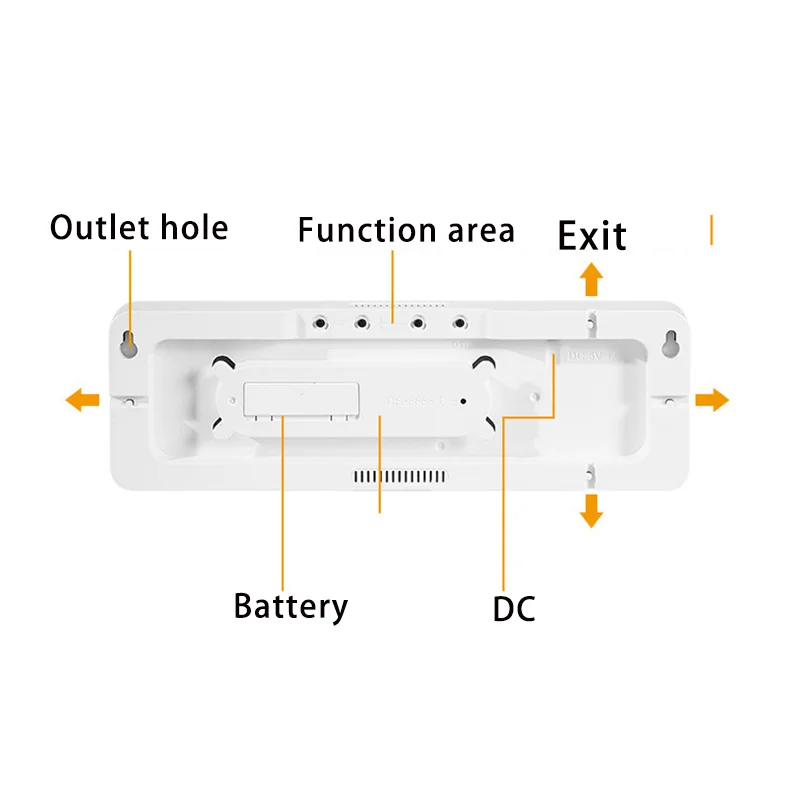 Digital Wall Clock 28cm Digital Wall Clock Larger LED Living Room Alarm Clocks Remote Control Date Week Temperature Clock Dual Alarms Time Clocks digital wall clock