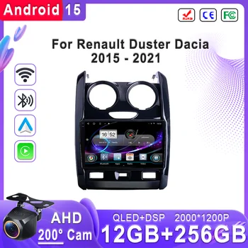Radio Multimedia con GPS para Auto, Android 15 para Renault Duster Dacia 2015-2021, para LADA Largus 2021, Reproductor de Video, Navegación, Estéreo 1