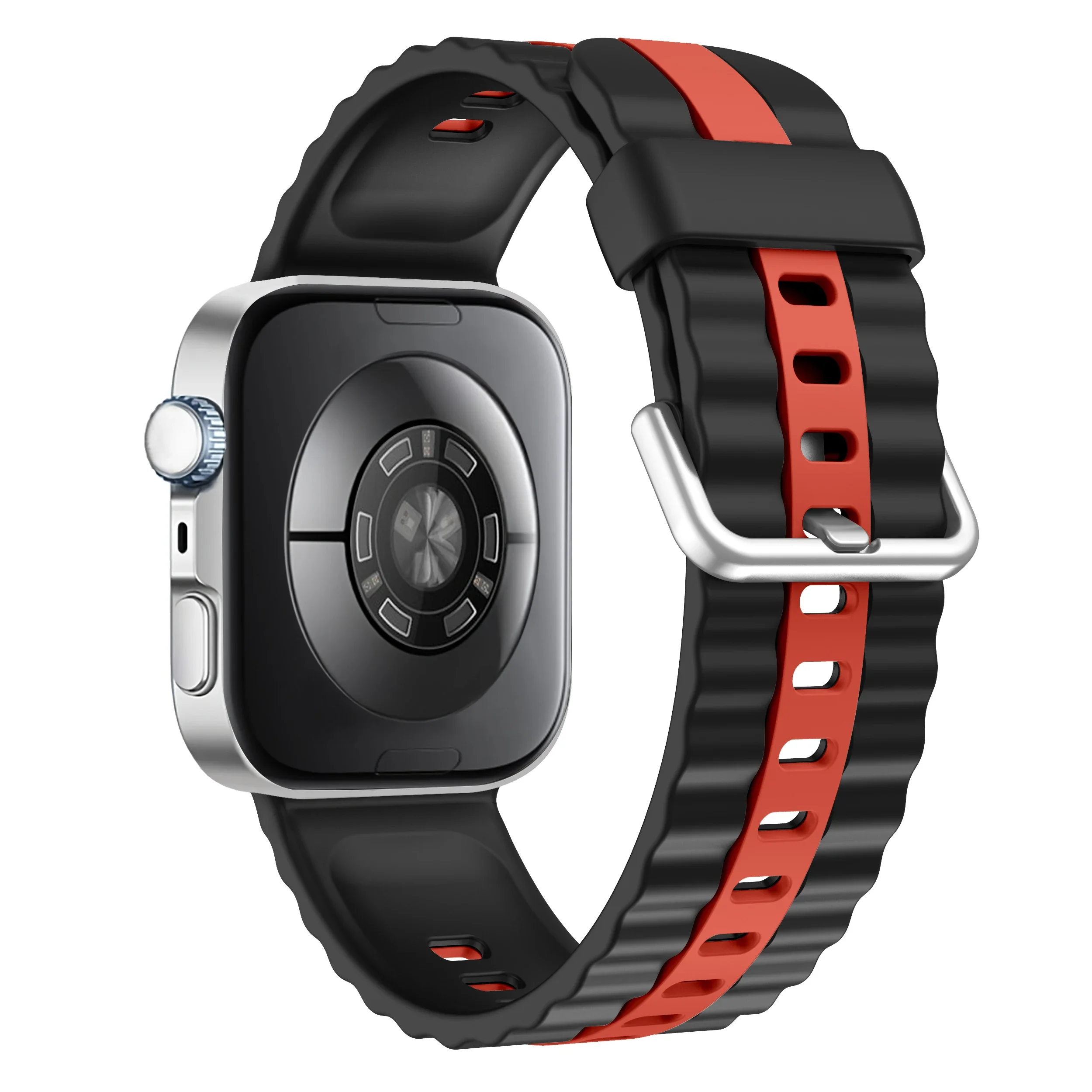Dual-Color Breathable Silicone Sports Strap - Soft Wristband Accessory