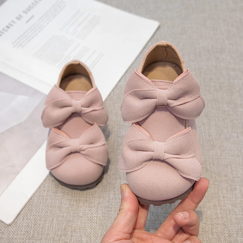 Leather Ballet Flats for Girls Autumn School Party