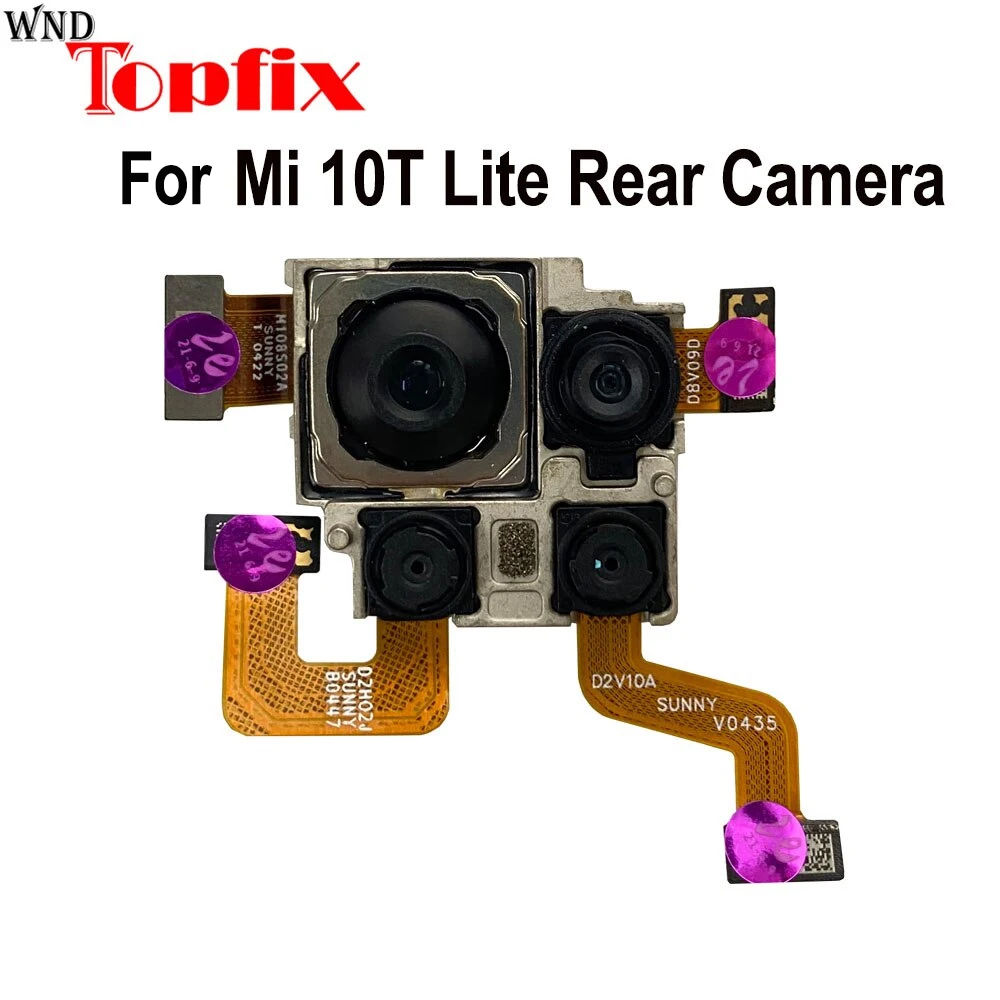 

New For Xiaomi Mi 10T Lite Back Camera Assembly Flex Cable For 10T Lite Rear Main Camera Big Camera Repair Parts