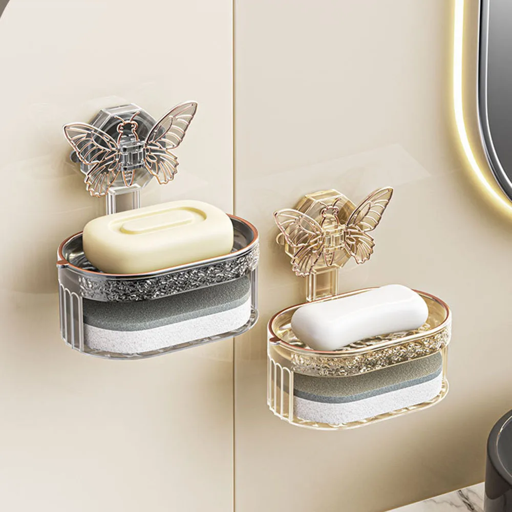 

Двухслойный полый держатель для мыла в форме бабочек