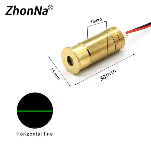 532nm45mW Green Line Laser Module DC3-5V Horizontal Cross Is Optional for Wood Stone Cutting Positioning Line Factory Direct Sal - Image 3