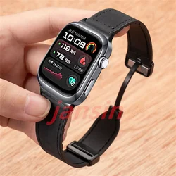 Vintage Magnetic Bracelet Strap | Replaceable Business Wristband for Black Connector (Black)
