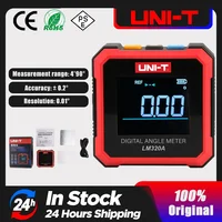 UNI-T LM320A LM320B Electronic Angle Meter Digital Protractor Magnetic Inclinometer Angle Tester Bevel Box Backlight 1