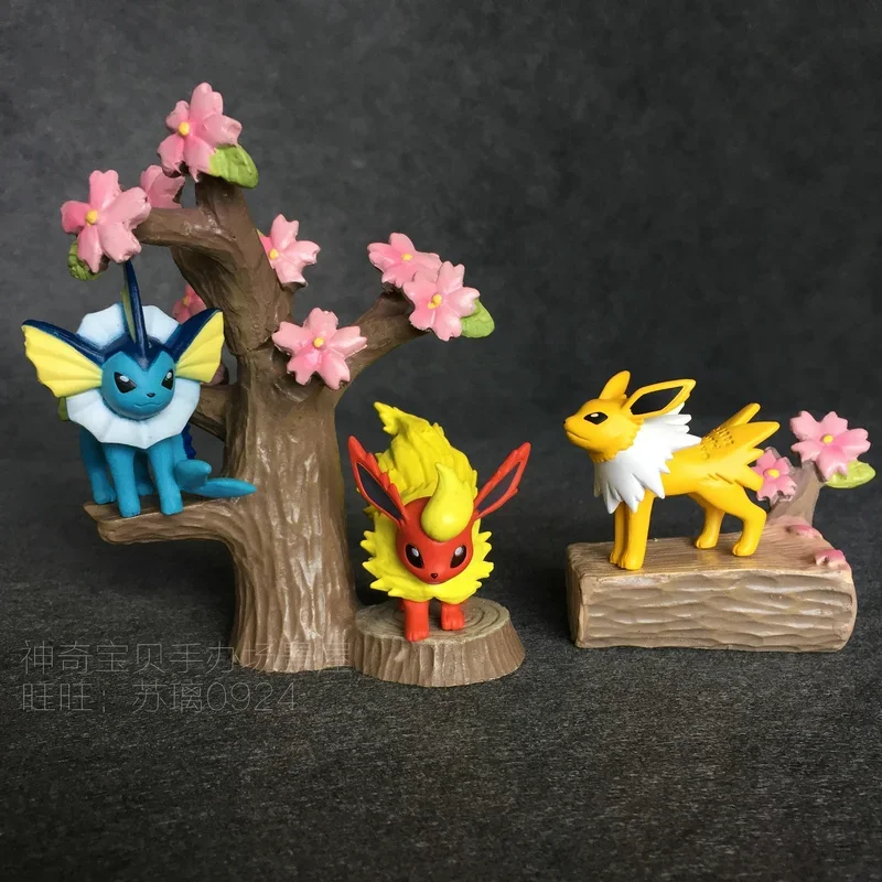 Figura Eevee Family Doll Vaporeon Flarreon Jolteon Espeon Umbreon Leafeon Boxed Figure Action Figure Toys