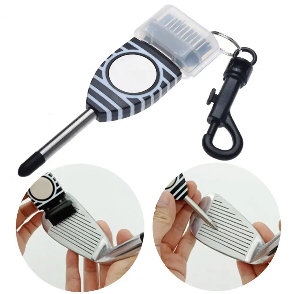 

Golf Club Cleaning Brush Double Headed Flexible Bristles Sharp Tip Golf Shaft Scrubber Cleaner Golf Accessories