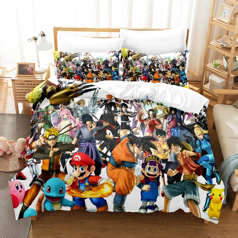 ドラゴンボールZ悟空掛け布団カバー、学生用寝具セット、10代の