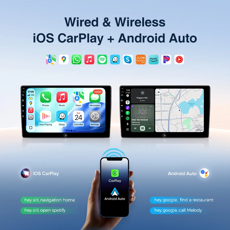 Radio para coche Ainavi Android de 9" con Carplay inalámbrico, navegación GPS para Fiat Ducato 2005-2024, Citroen Jumper, Peugeot Boxer, Android Auto, reproductor multimedia 4G para coche, SWC, BT5.0, HD IPS, salida HDMI, MP5, FM, AM, RDS, giroscopio, autorradio 2 DIN. 8
