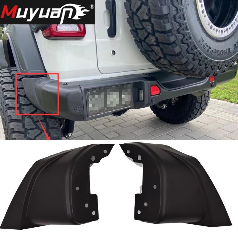 Rear Cornner Guard Cover plastic suitable for Jeep Wrangler JL 2018 2019 2021 2022 10th anniversary Rear bumper Accessories