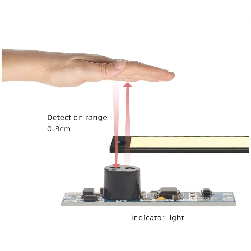 5v 12v 24v 4A turn on/off dimmable touchless ir hand sweep wave wardobe cabinet PIR induction sensor switch led dimmer switch smart light switch smart dimmer switch led strip switch led dimmer controller lamp dimmer