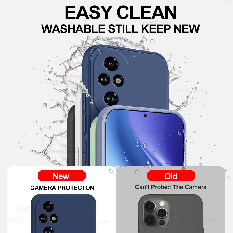 Enhanced Liquid Silicone Shockproof Phone Case - Soft Protective Cover