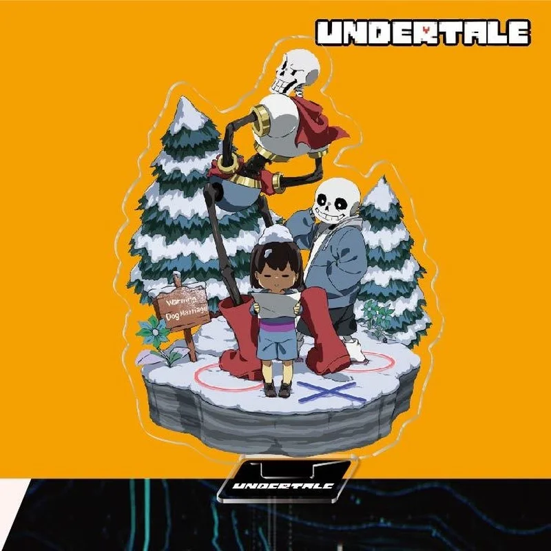 Game Undertale Acrylic Figures Frisk Sans Papyrus Flowey Character Undertale  Acrylic Stand Models Plate Desk Decor Standing Sign - Key Chains -  AliExpress