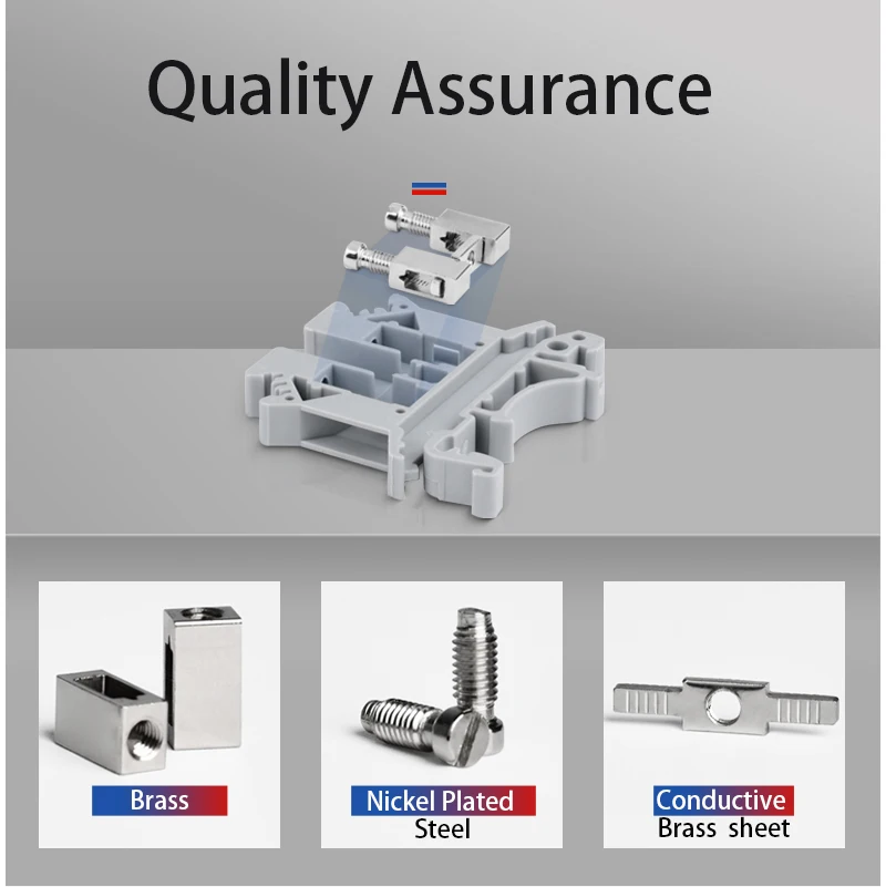Din Rail Terminal Block 10Pcs UK-2.5B Wire Electrical Conductor Universal Connector Screw Connection Strip 2.5mm&sup2; wire connectors din rail terminal block