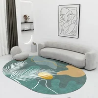 Creative Oval Carpet Living Room Decoration Carpets High Quality Rugs for Bedroom Home Decor Mat Lounge Rug Non-slip Porch Mats 2