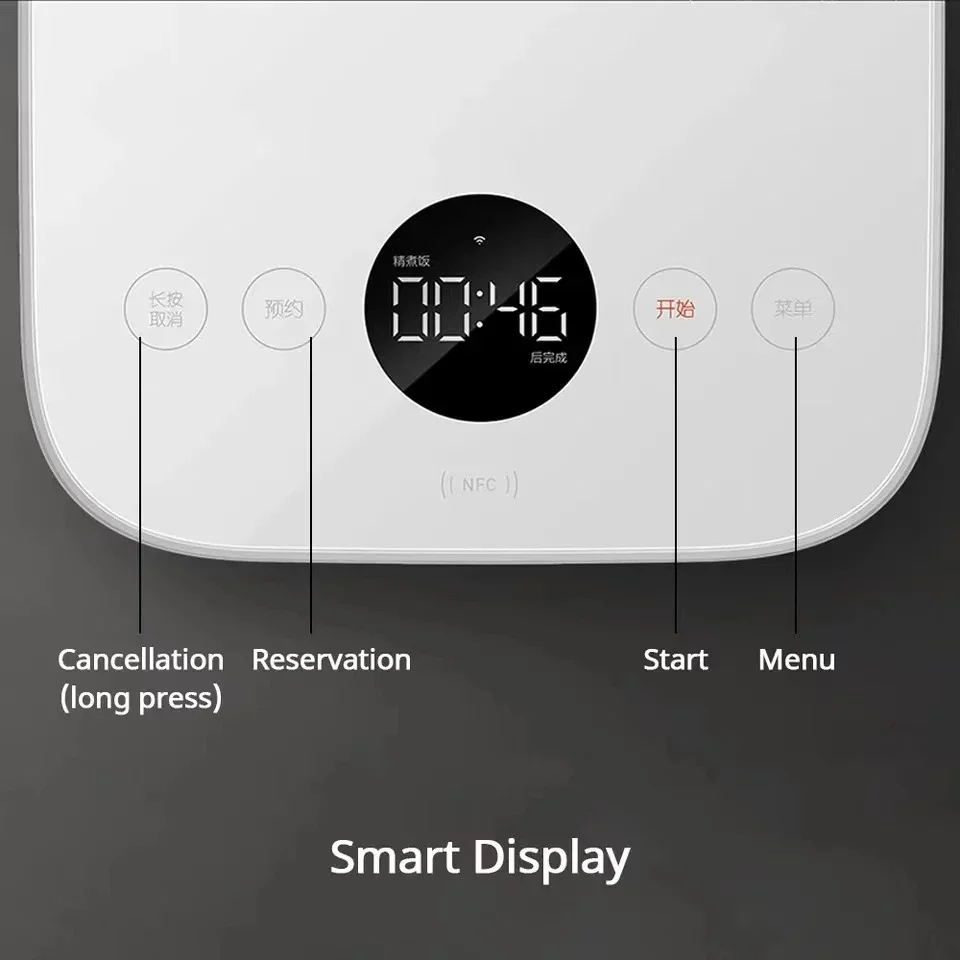 Xiaomi Mijia Smart Rice Cooker IH 3L Pressure Electric Cooker App Intelligent Reservation NFC Function IH Heating Non-sticky