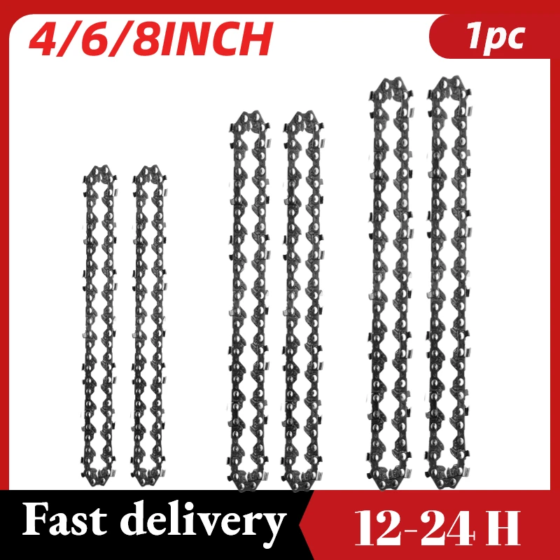 

1 PCS 4 Inch/6 Inch/8 Inch Electric chain saw Mini Steel Chainsaw Chains Electric Chainsaws Accessory Chains Replacement