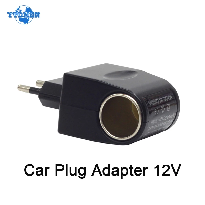 DC 12V 0.5A 500mA Car Cigarette Lighter Adapter AC 110V/220V Auto Inverter 12 Volt Car Power