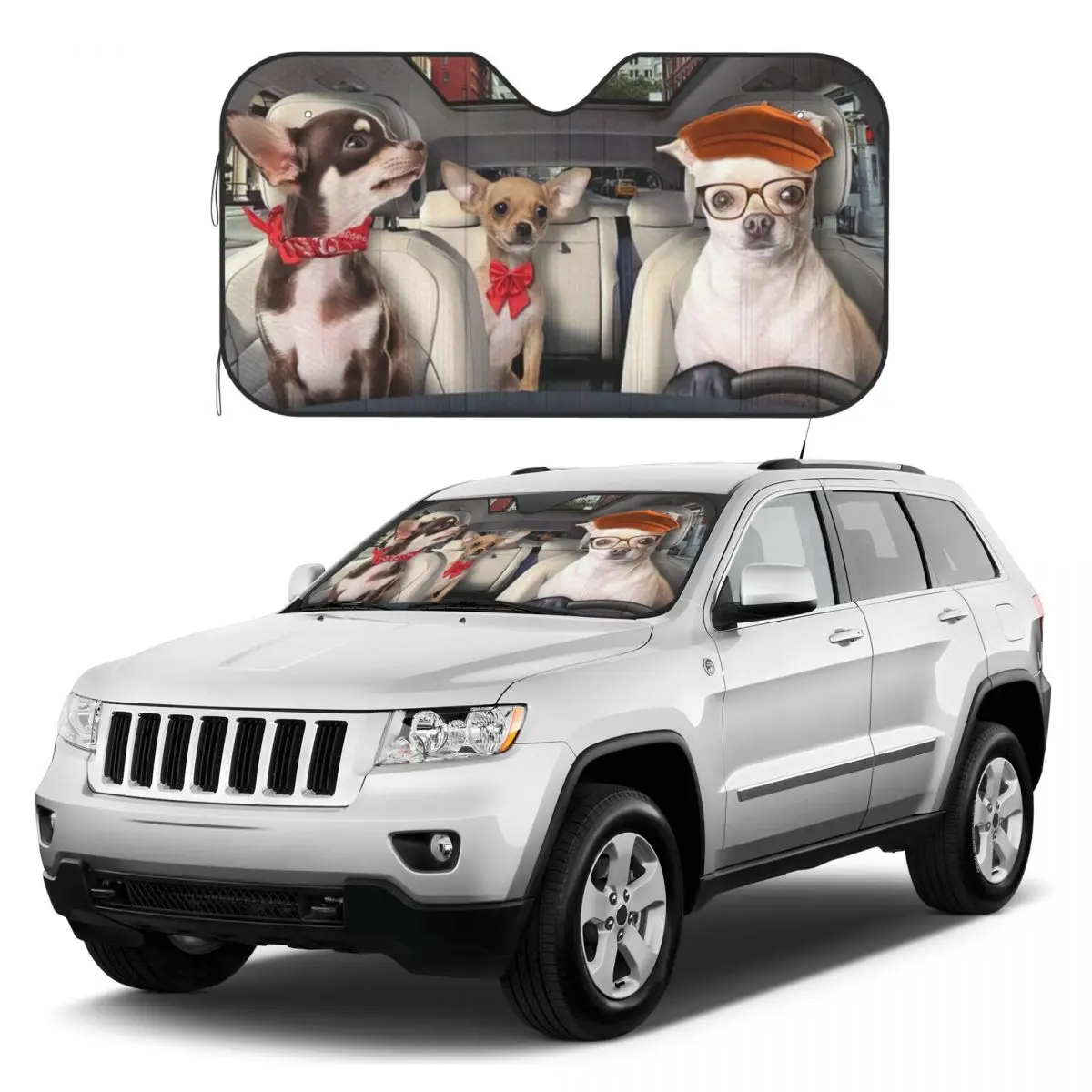 

CHIHUAHUA Sunshades Reflector Anti Uv Custom Car Sunshade Sun Shade