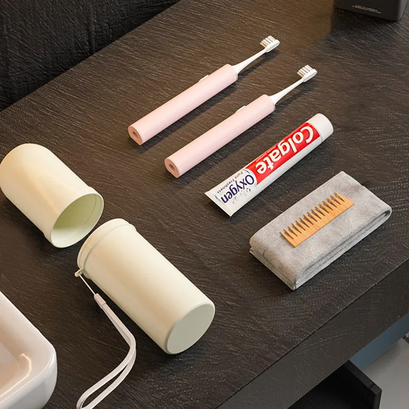 Houseeker Portable Toothbrush Holder Box  Bathroom Electric Tooth Brushes Boxes Outdoor Travel Camping Toothpaste Storage Case