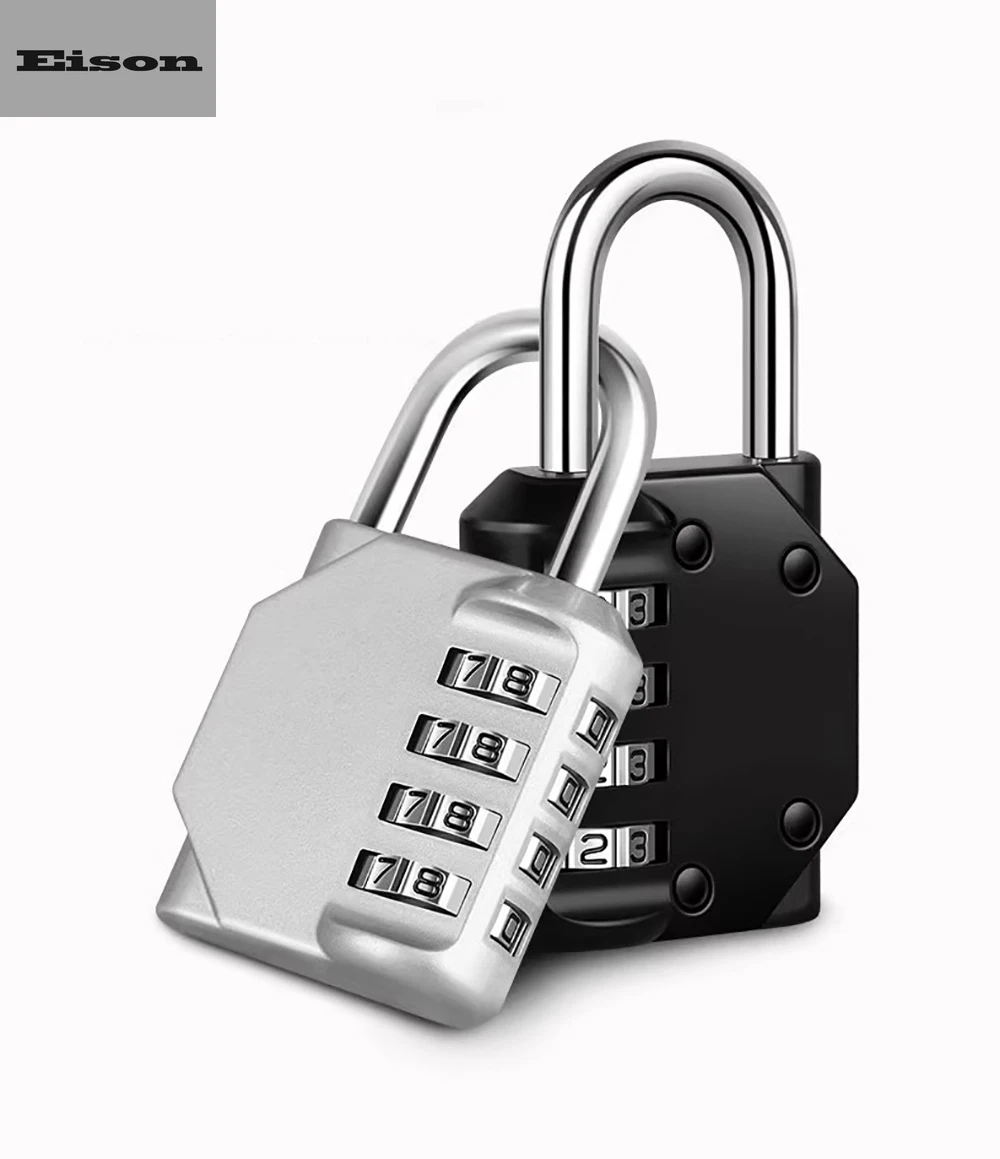 Combination Padlock Mini Combination Padlock Password Locks 4 Digit Waterproof Outdoor Lock For Door Suitcase Bag Package Cabinet Locker Window