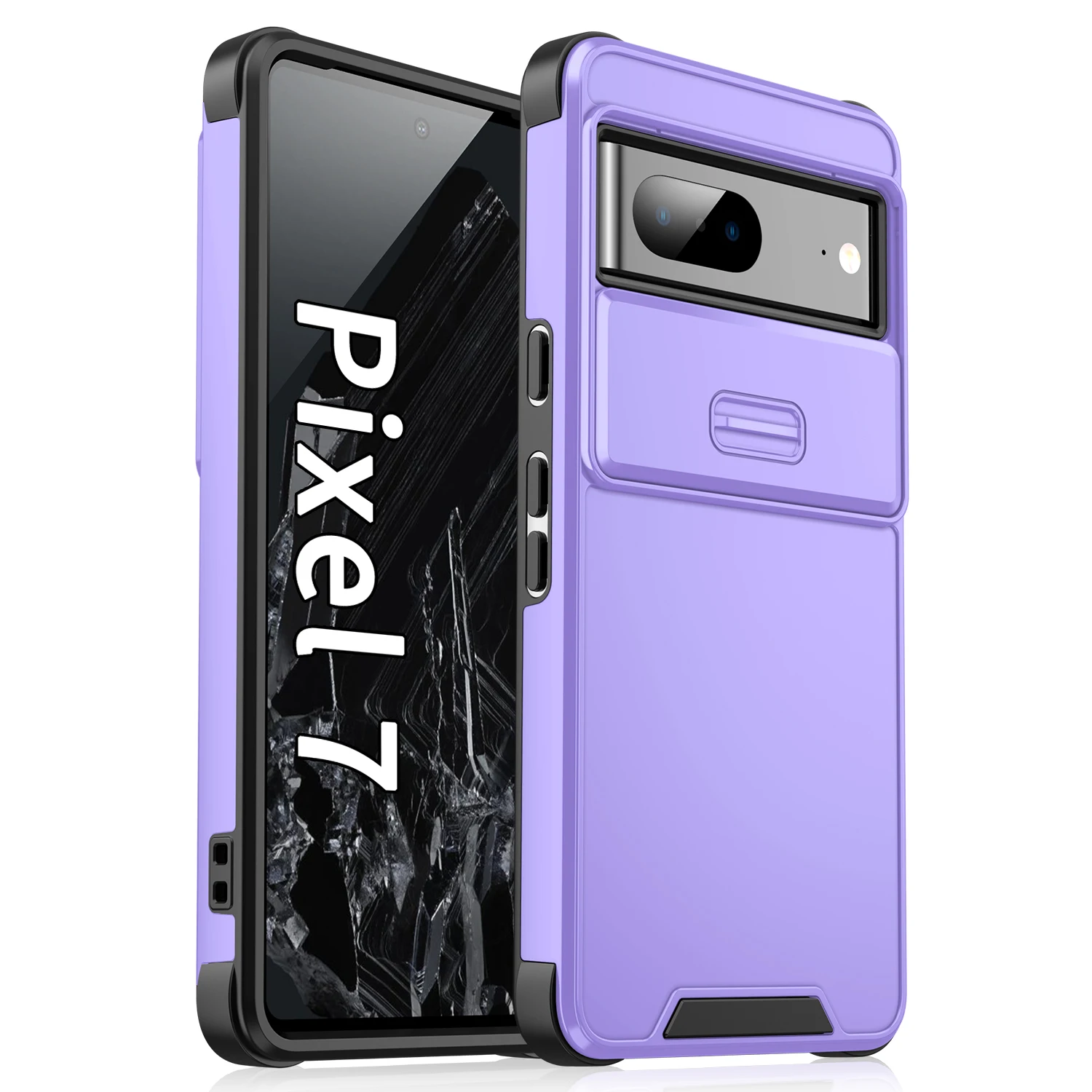 Sleek Slide Camera Case with Lens Protection & Wireless Charging Capability - Shockproof Cover