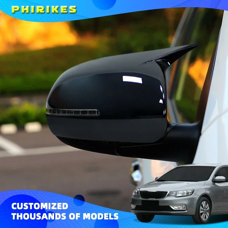 

Задняя зеркальная Крышка для Kia Forte K3 Cerato 2010-2018 ABS из углеродного волокна