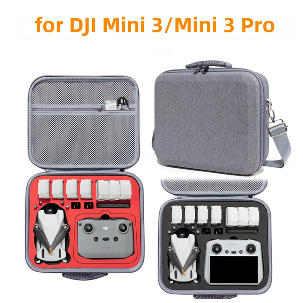 

For DJI Mini 3/Mini 3 Pro Drone Case Portable Shoulder Bag for DJI Mini 3 Pro/Mini 3 Accessories Box