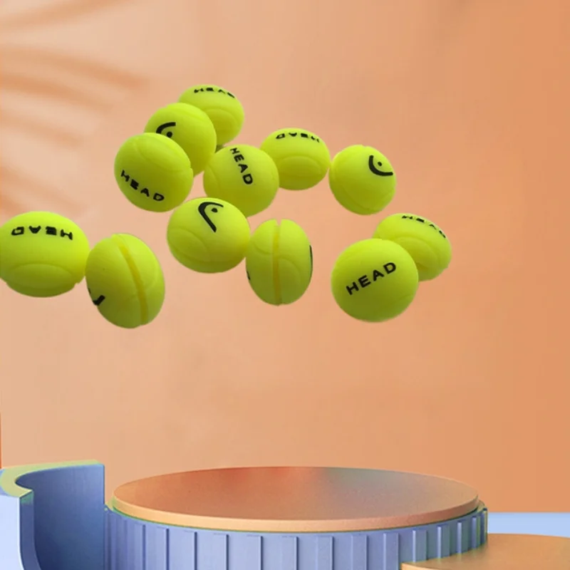 HEAD 3D Fluorescent Yellow Ball Shock Absorber Silicone Tennis Racket Shock Absorber Cushioned Tennis Racket Accessories tennis accessories,tennis racket shock absorber