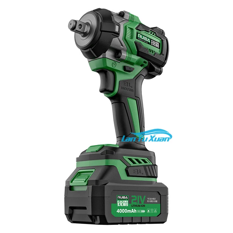 Ruiba RG-818 1500NM  Brushless Electric Cordless Impact Wrench Torque Handheld Charging Worker Auto Repair Disassembly Tire 2024 makita tw004g 2023 new screwdriver brushless lithium battery charging impact wrench impact wrench air cannon bare tool 18v