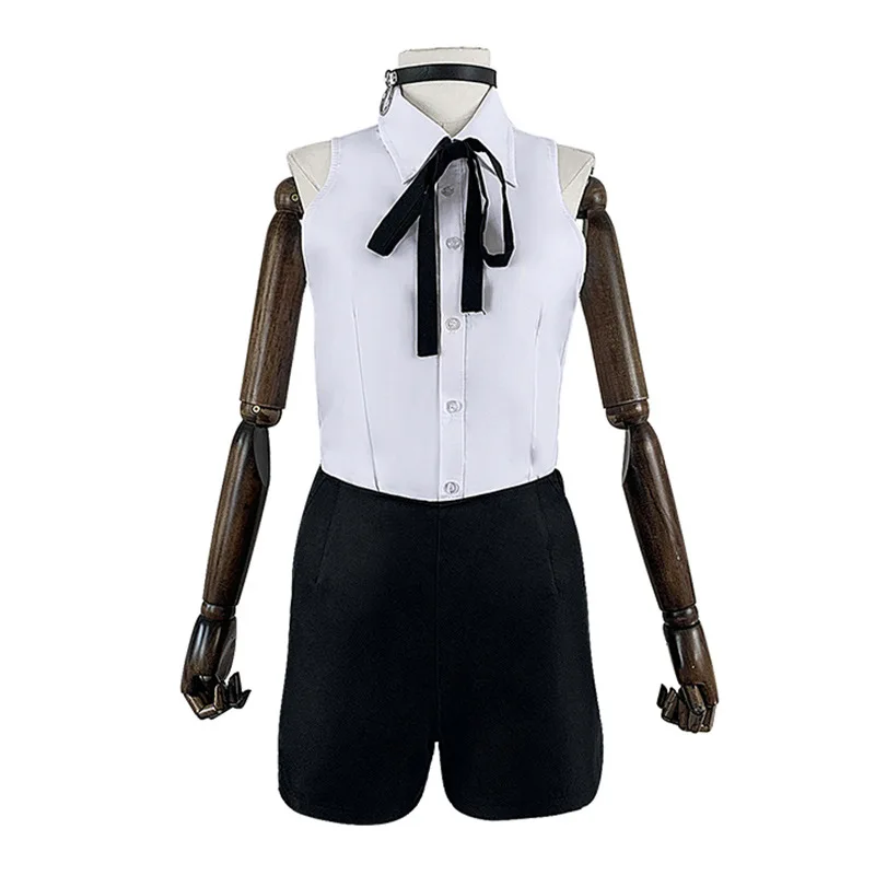 

Anime Cosplay Chainsaw Mans Reze Cosplay Costume Women Bomb Devil Role Play Performance Outfits for Girls Sleeveless White Shirt