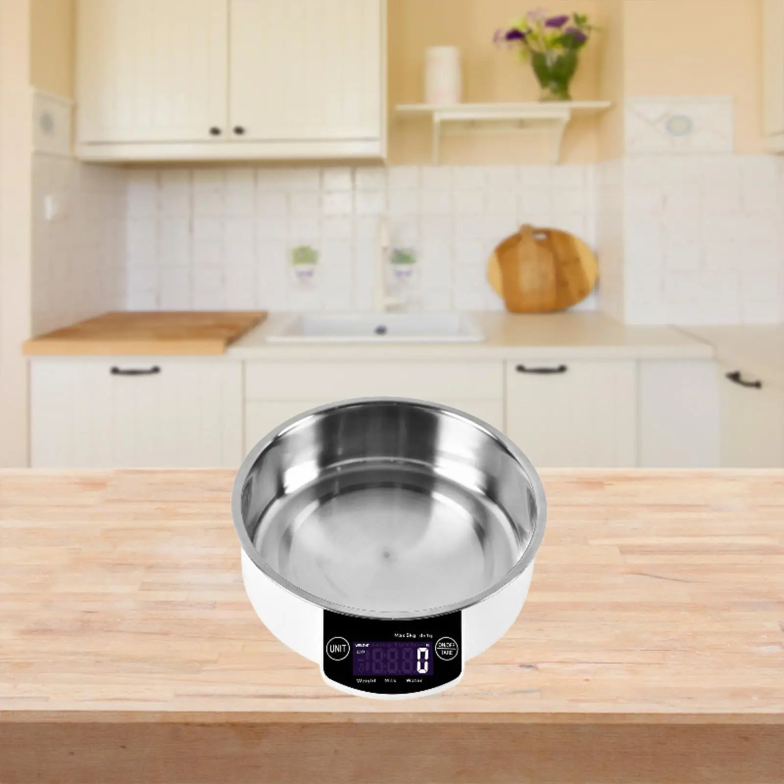 Digital Kitchen Scale Baking Scale Measuring Stainless Steel Accurate 5kg/1G Electronic Food Scale for Baking Cooking Kitchen